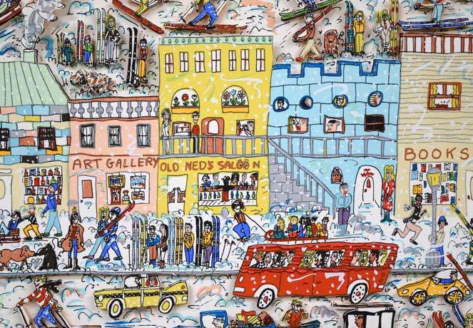 ジェームス・リジィ（JAMES　RIZZI）「IT′s　THE　ALTITUDE」3Dリトグラフ　拡大画像12