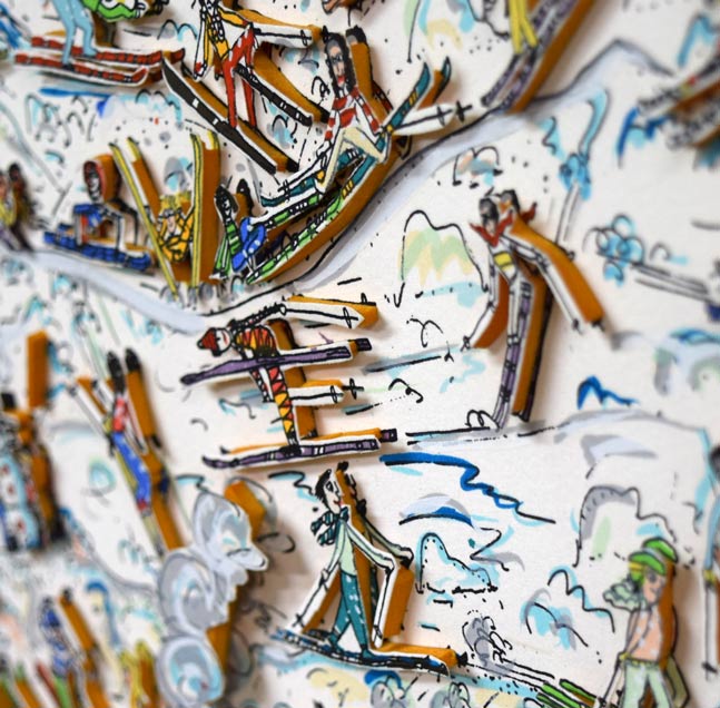 ジェームス・リジィ（JAMES　RIZZI）「IT′s　THE　ALTITUDE」3Dリトグラフ　拡大画像13