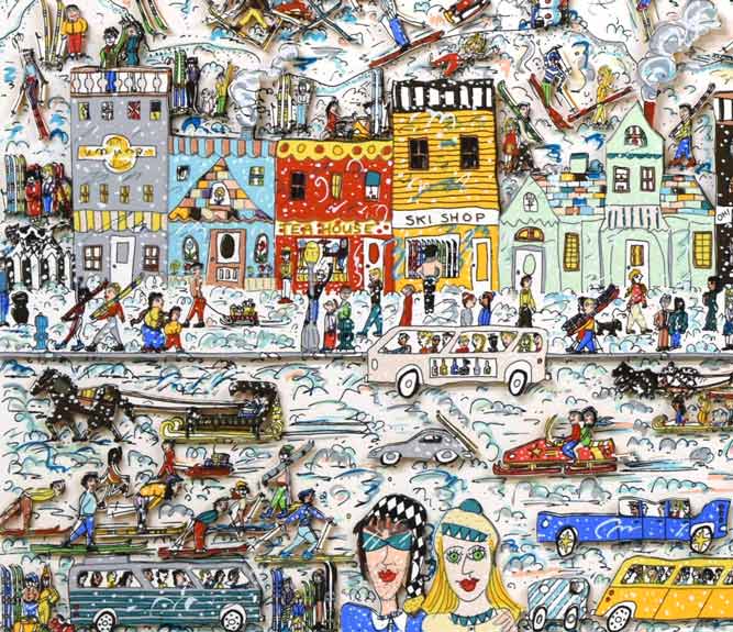 ジェームス・リジィ（JAMES　RIZZI）「IT′s　THE　ALTITUDE」3Dリトグラフ　拡大画像7