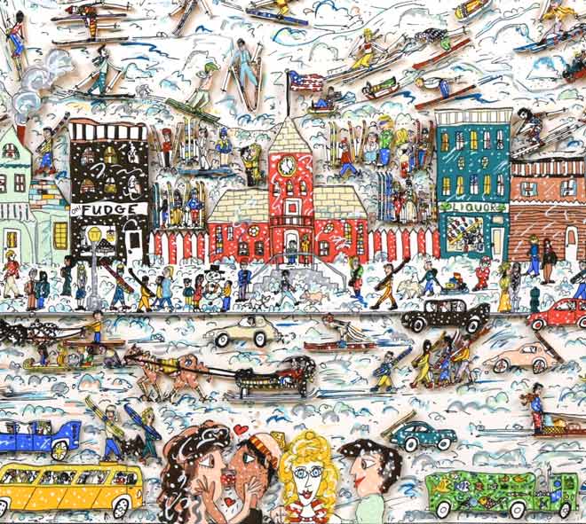 ジェームス・リジィ（JAMES　RIZZI）「IT′s　THE　ALTITUDE」3Dリトグラフ　拡大画像9