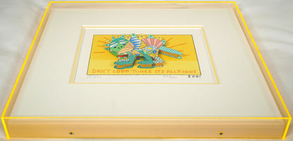 リジィ（RIZZI）「DON'T　LOOK　TWICE　IT'S　ALL　RIGHT」3D版画　額装画像2