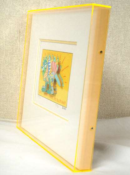 リジィ（RIZZI）「DON'T　LOOK　TWICE　IT'S　ALL　RIGHT」3D版画　額装画像1