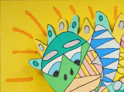 リジィ（RIZZI）「DON'T　LOOK　TWICE　IT'S　ALL　RIGHT」3D版画　拡大画像2