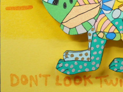 リジィ（RIZZI）「DON'T　LOOK　TWICE　IT'S　ALL　RIGHT」3D版画　拡大画像4