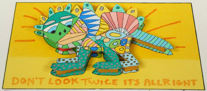 リジィ（RIZZI）「DON'T　LOOK　TWICE　IT'S　ALL　RIGHT」3D版画　作品画像1