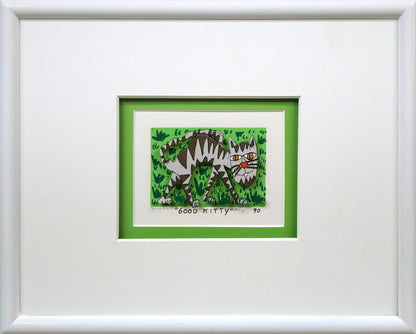 ジェームス・リジィ（JAMES　RIZZI）「GOOD　KITTY」3Dシルクスクリーン版画