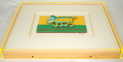 リジィ（RIZZI）「GOOD　VIBRATIONS」3Dシルクスクリーン版画　額装画像2