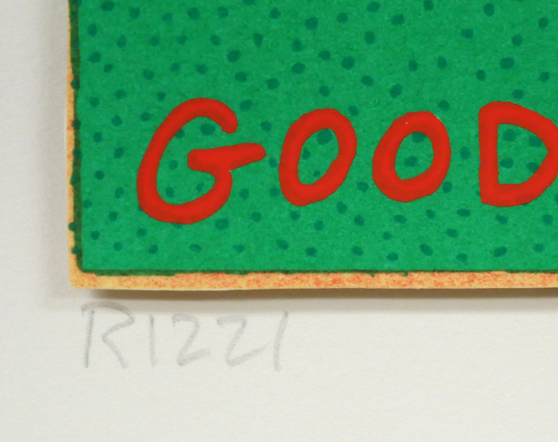 リジィ（RIZZI）「GOOD　VIBRATIONS」3Dシルクスクリーン版画　本人直筆鉛筆サイン