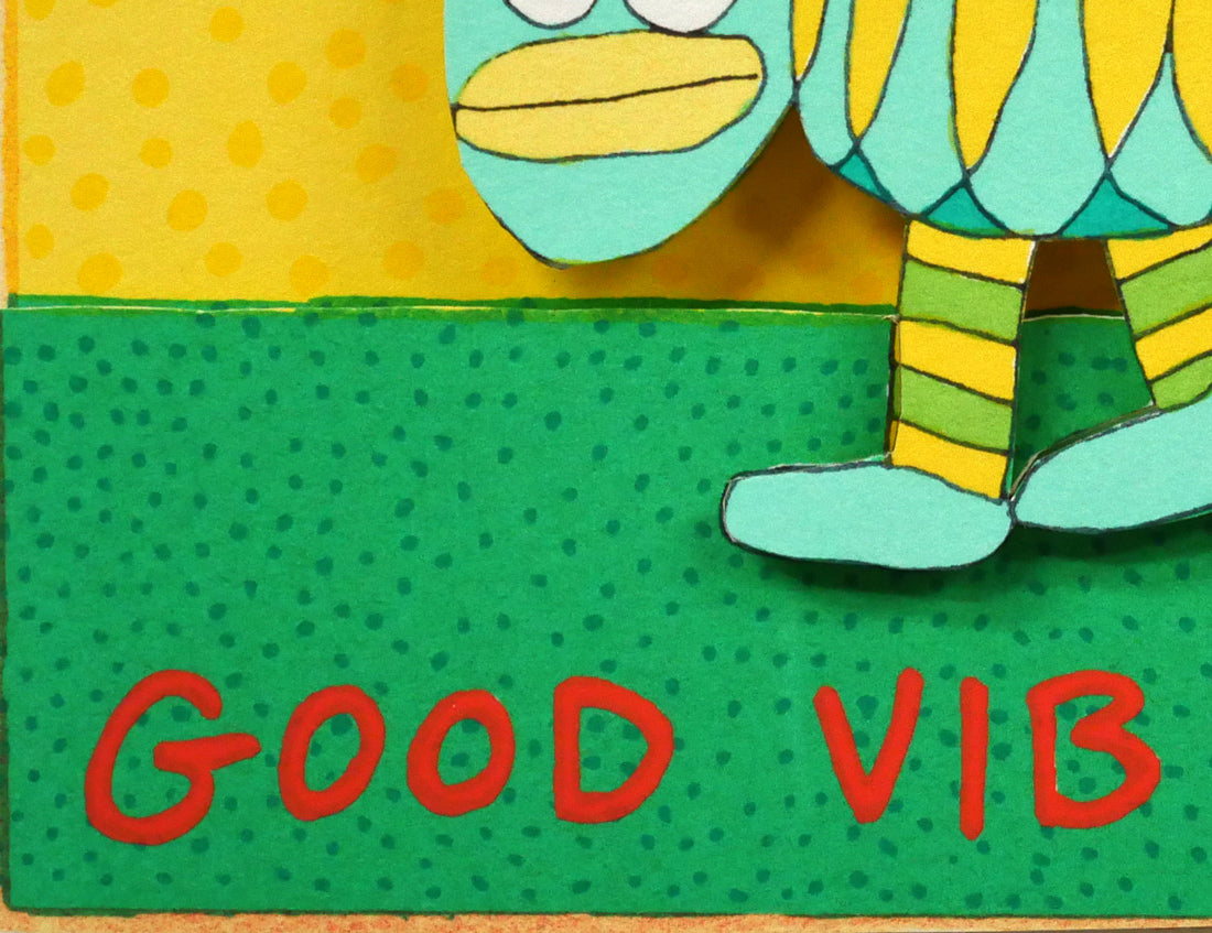 リジィ（RIZZI）「GOOD　VIBRATIONS」3Dシルクスクリーン版画　拡大画像4