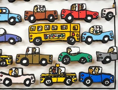 リジィ（RIZZI）「HEAVY　TRAFFIC」3Dシルクスクリーン版画　拡大画像4