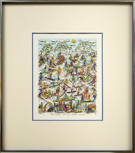 リジィ「TOO　MANY　PEOPLE　GOING　SKING」3D版画