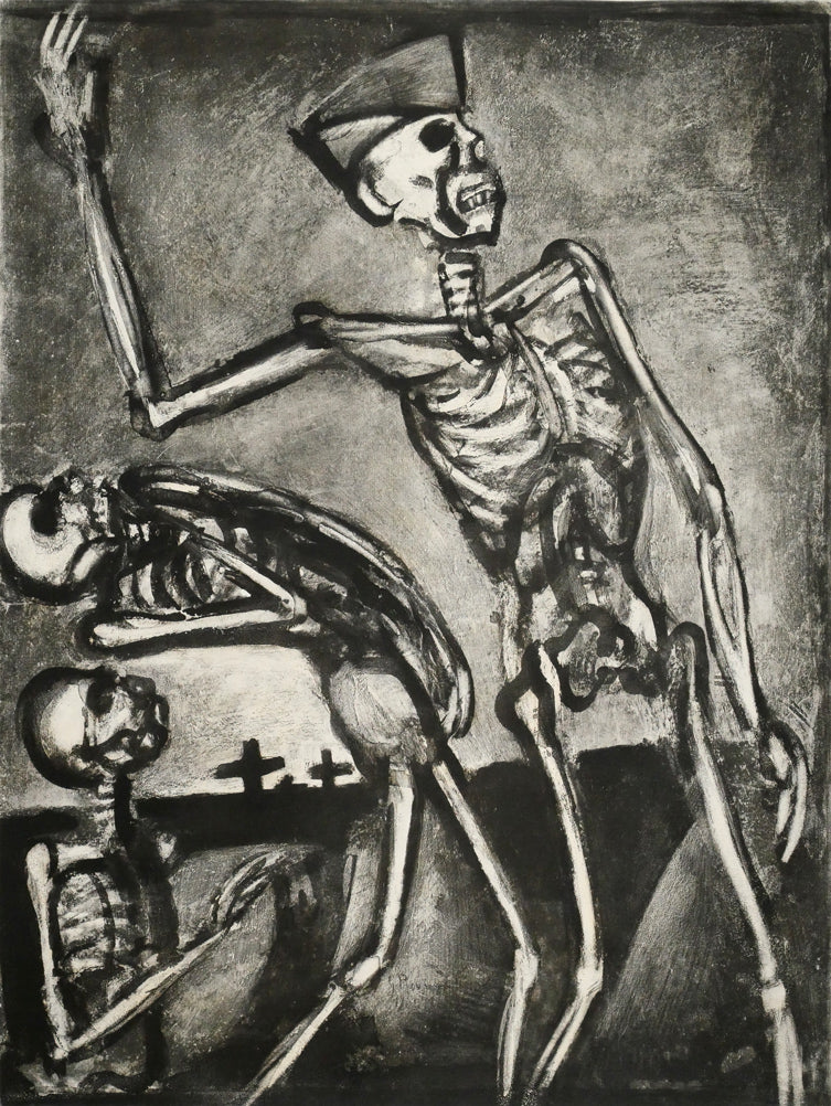 ジョルジュ　ルオー（ROUAULT）「死者よ起て!:『ミセレーレ(Miserere)』より」銅版画　作品全体画像