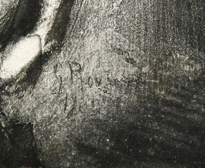 ジョルジュ　ルオー（ROUAULT）「死者よ起て!:『ミセレーレ(Miserere)』より」銅版画　版上サイン・年記（1927年作）