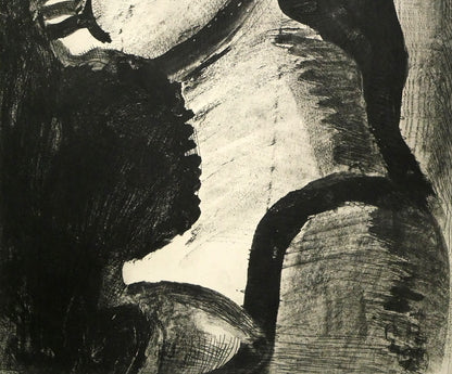 ジョルジュ　ルオー（Georges　ROUAULT）「横顔:『ユビュおやじの再生』より」銅版画　拡大画像2