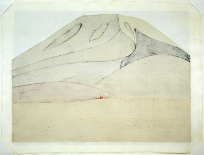 斎藤清「霊峰（17）秋（A）」木版画　作品シート裏側画像