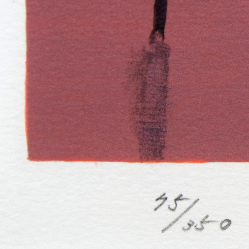 斎藤真一「朝の光」リトグラフ　限定番号（ed,75/350）