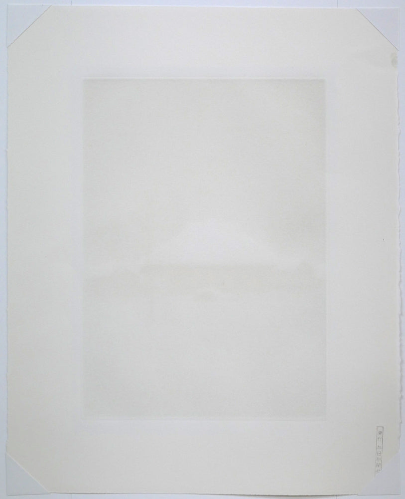 斎藤真一「星（「雪国」三部作）」銅版画　作品シート裏側画像