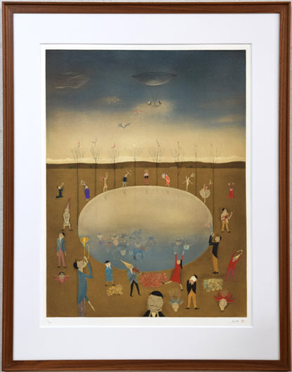 斎藤真一「ライムライト」銅版画