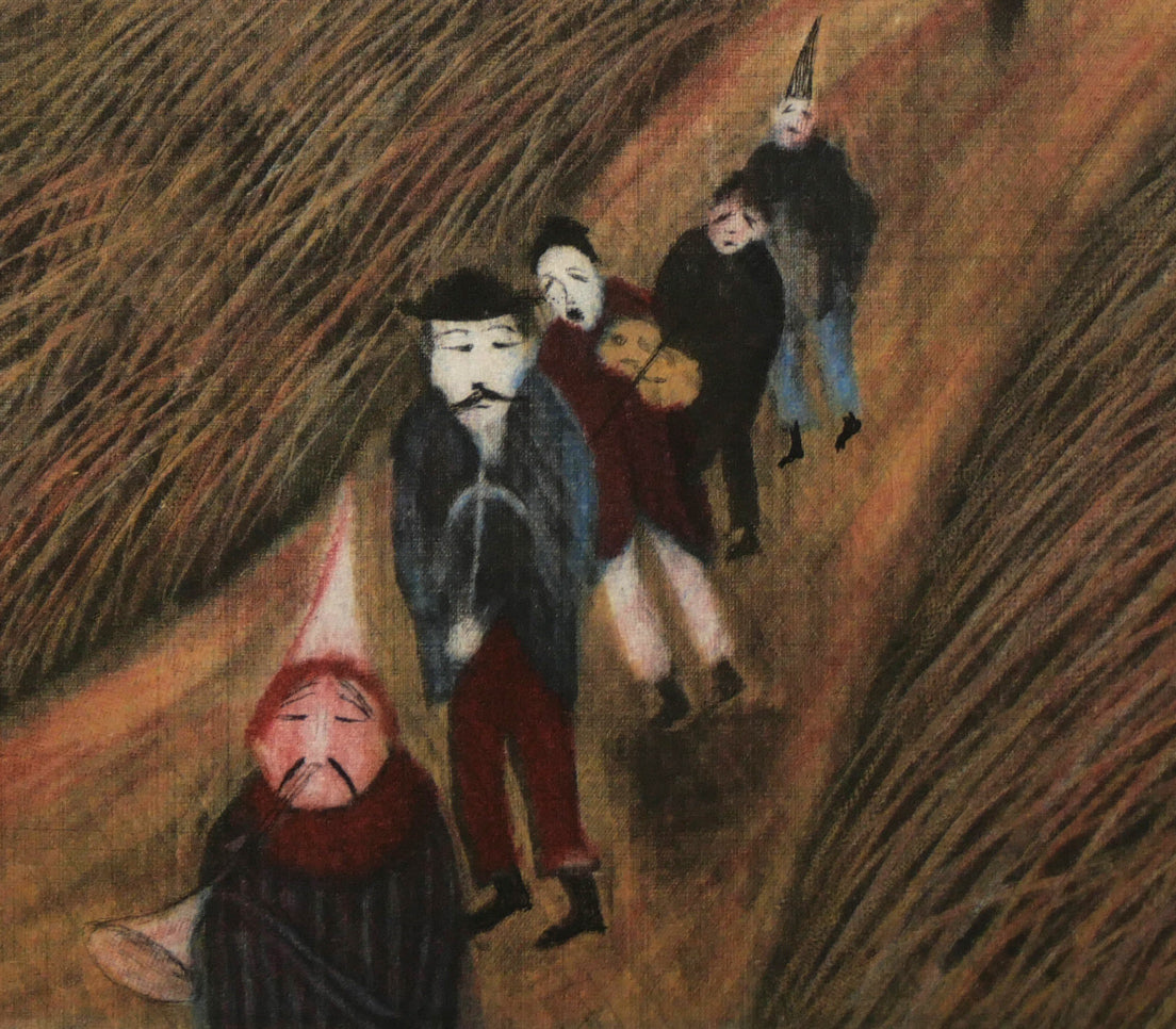 斎藤真一「ラ・マンチャの道」銅版画　拡大画像5