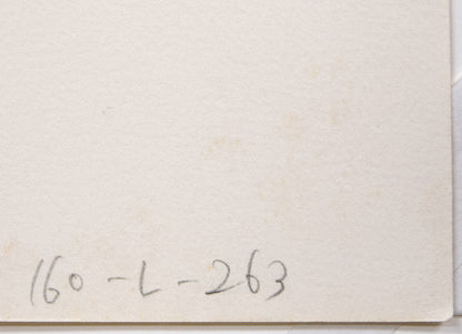 斎藤真一「津軽哀歌　赫い陽」リトグラフ　シート裏側拡大画像2