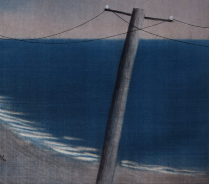 斎藤真一「バイオリン弾き」銅版画　拡大画像4