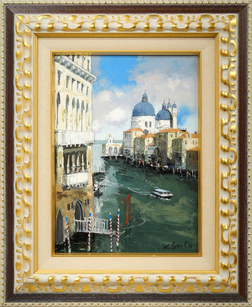 小山昇「風景」油絵・F6号