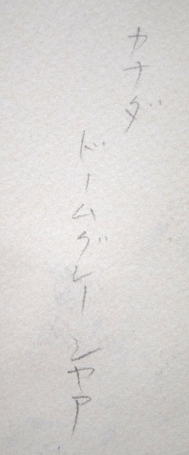 坂本直行「ドーム・グレーシャー（カナダ）」水彩画・6号　裏側拡大画像1