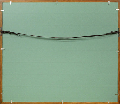 坂本直行「石狩岳（両面作品）」水彩画・6号　額縁裏側画像