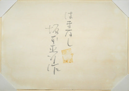 坂本直行「はまなし」水彩画・SM　作品裏側画像
