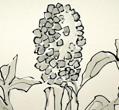 坂本直行「蛇のたいまつ」水彩画・3号　拡大画像2
