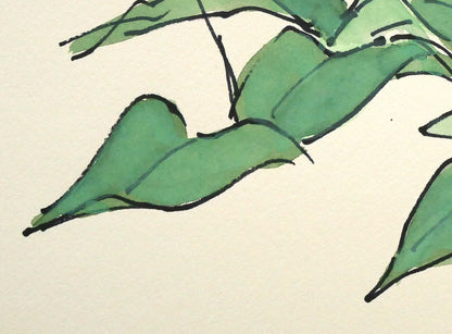 坂本直行「かたくり」水彩画・SM　拡大画像5