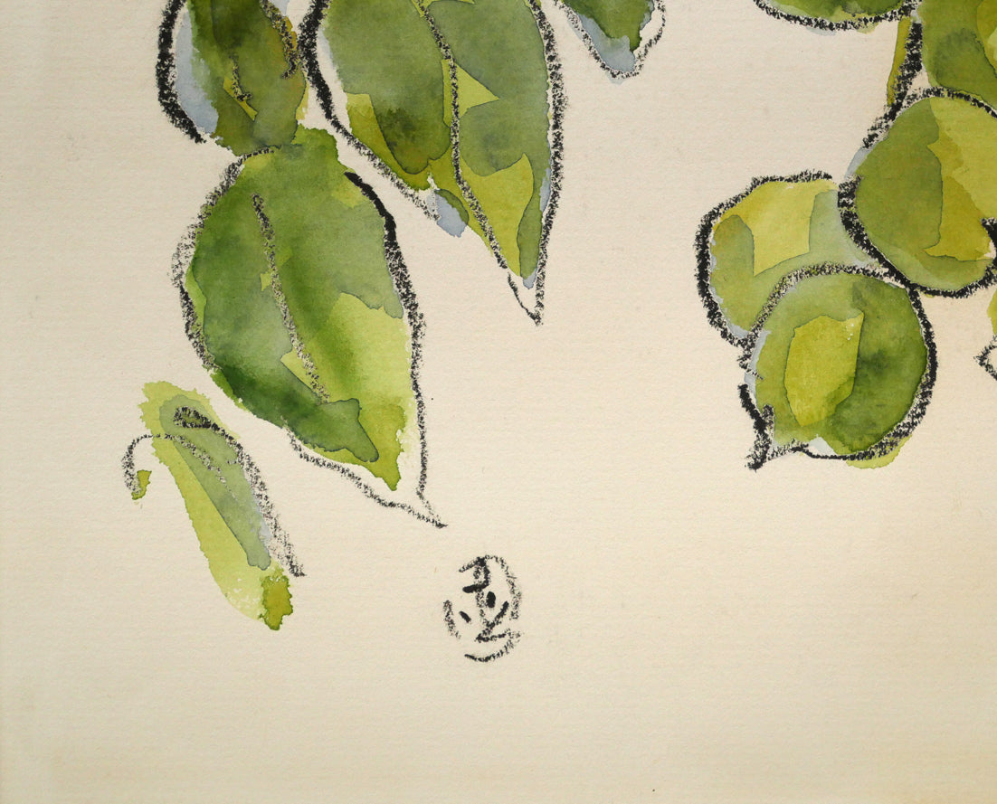 坂本直行「こくわ」水彩画・3号　拡大画像3