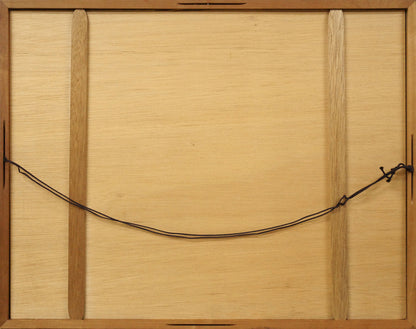 坂本直行「こくわ」水彩画・3号　額縁裏側画像