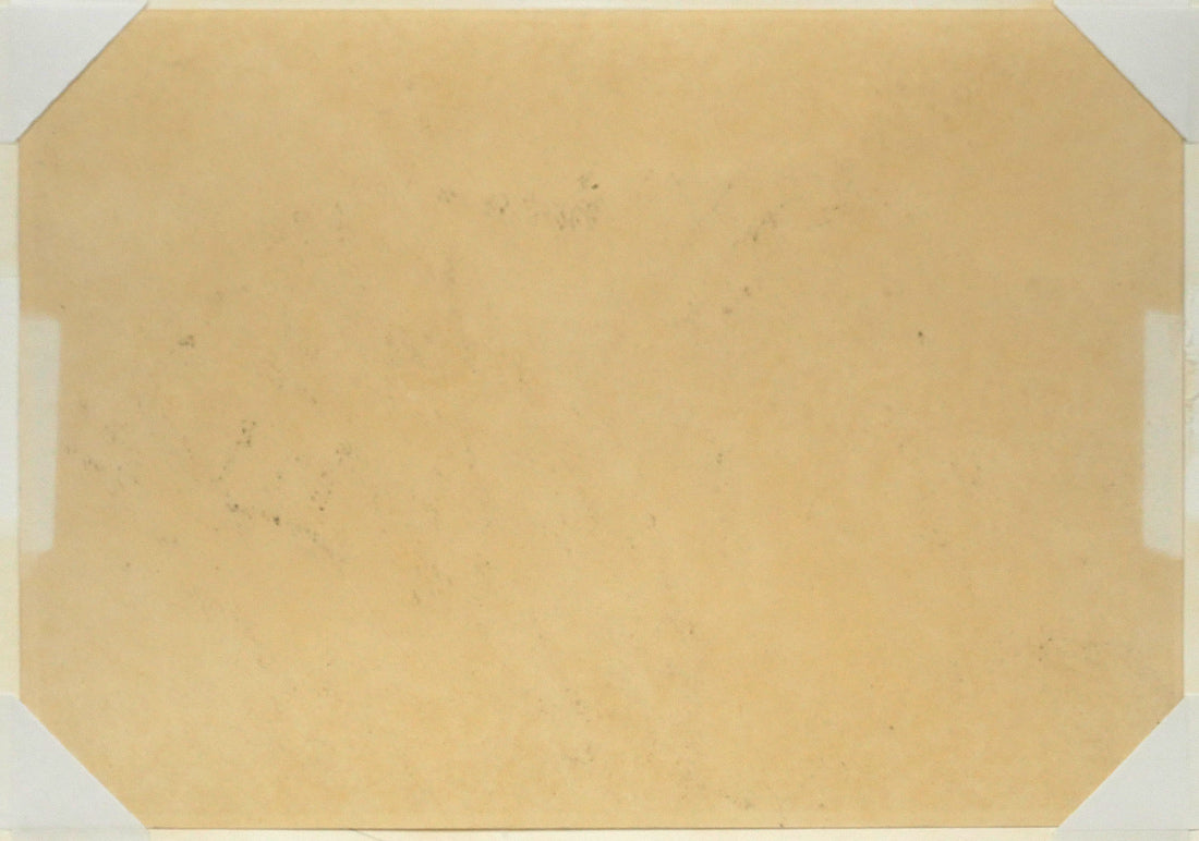 坂本直行「十勝岳」水彩画・3号小　作品裏側画像