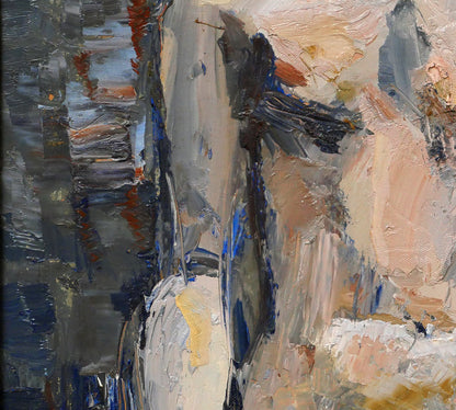 桜井慶治「裸婦」油絵・P20号　拡大画像3