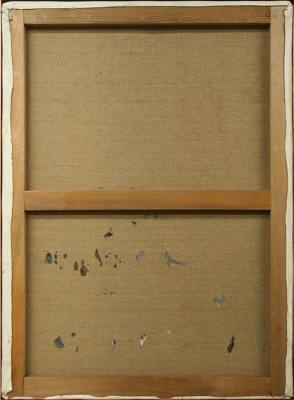 桜井慶治「裸婦」油絵・P20号　キャンバス裏側画像