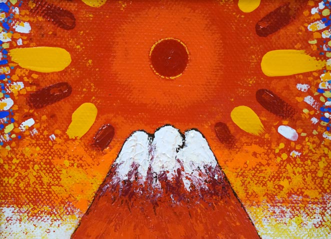 櫻井孝美「燿」油絵・SM　拡大画像1