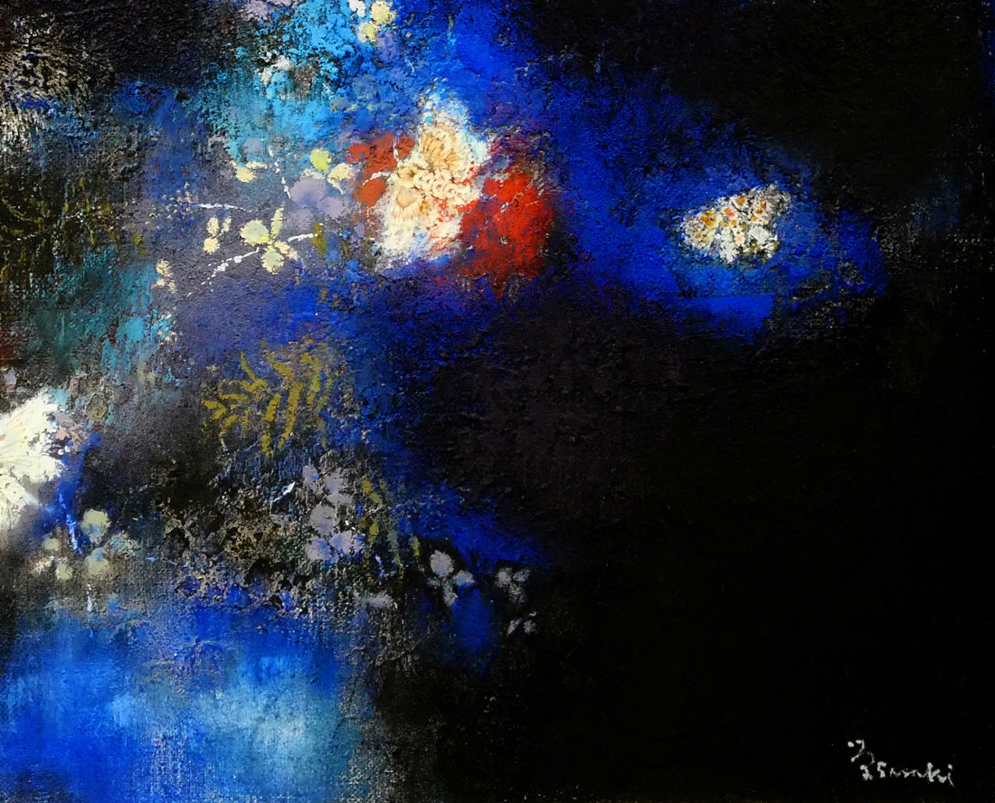 佐々木栄松「釧路湿原（蝶）」油絵・F15号　拡大画像7