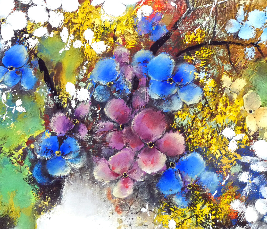 佐々木栄松「サビタの花」油絵・F10号　拡大画像4