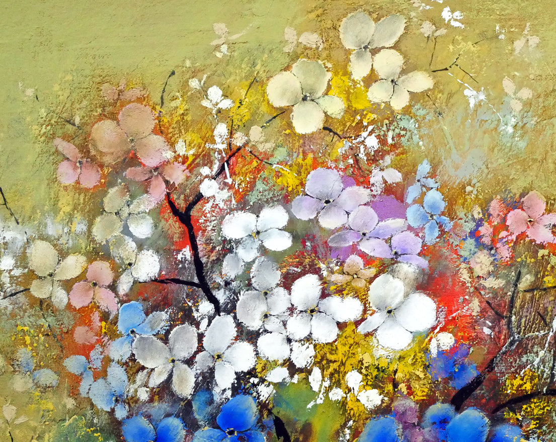 佐々木栄松「サビタの花」油絵・F10号　拡大画像2