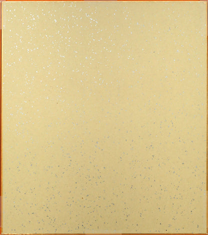 佐々木栄松「山女魚」油絵・色紙　作品裏側画像