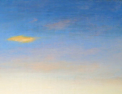 佐々木敏光「夕空」油絵・SM　拡大画像2