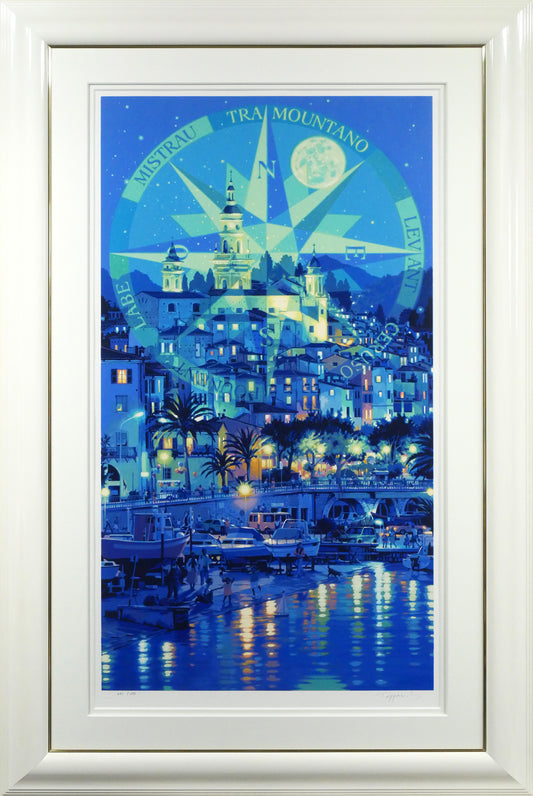 笹倉鉄平「マントン（Menton）」シルクスクリーン版画