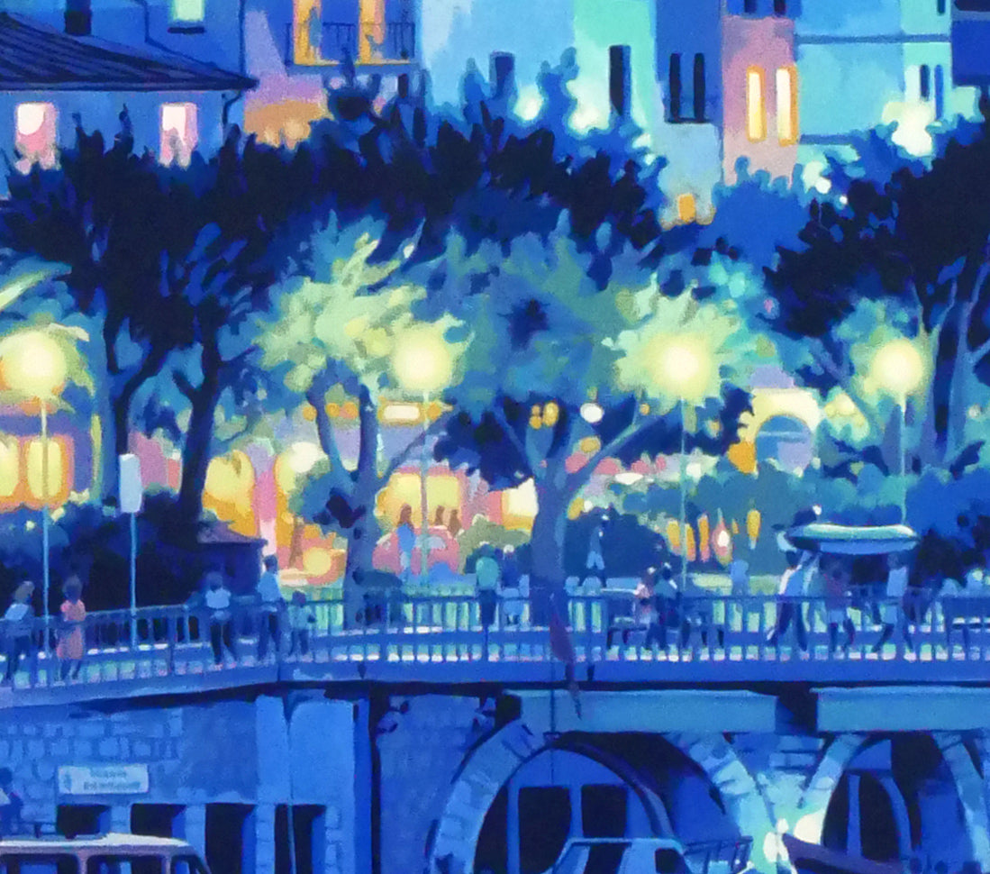 笹倉鉄平「マントン（Menton）」シルクスクリーン版画　拡大画像5