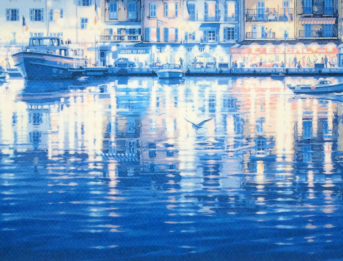 笹倉鉄平「サントロペ」ミックストメディア版画　拡大画像6