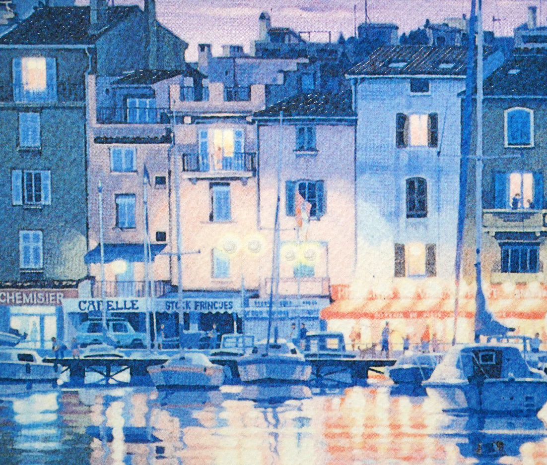 笹倉鉄平「サントロペ」ミックストメディア版画　拡大画像8