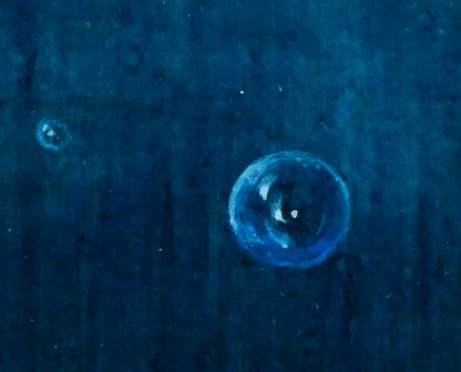 佐藤武「冬のオアシスⅡ」アクリル画（18.5×14.5cm）　拡大画像4