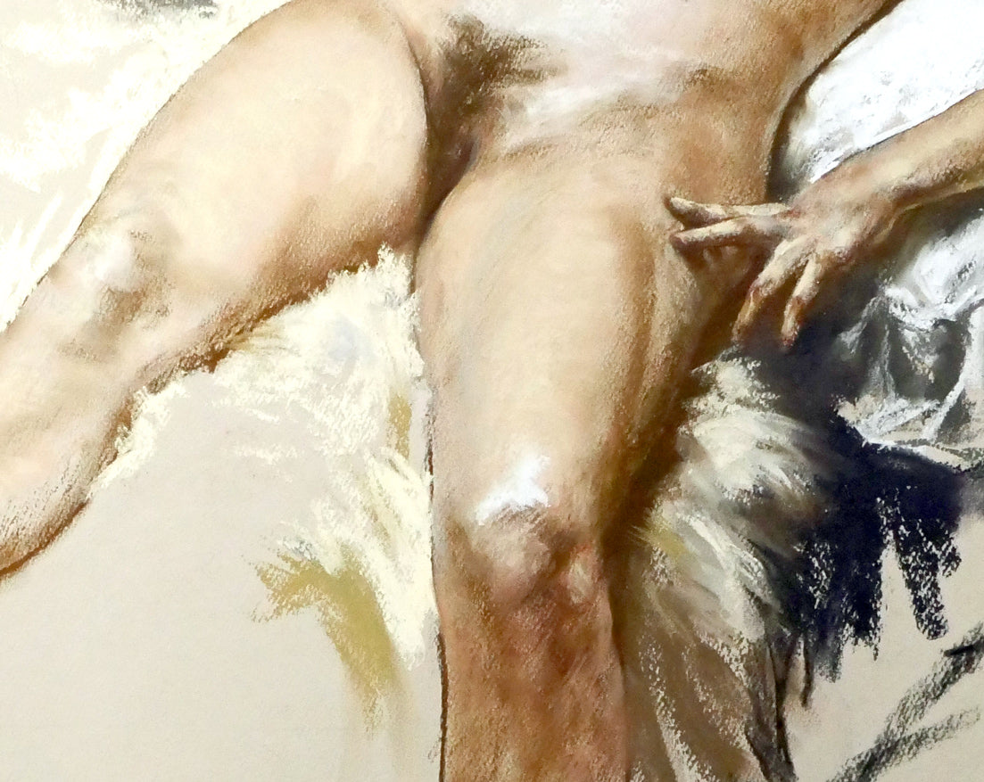 佐藤照雄「花のマハ」パステル画・20号　拡大画像5