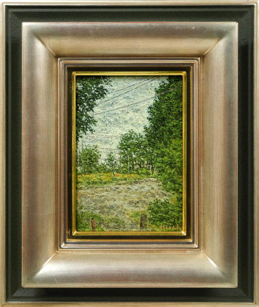 佐藤道雄「郭公なく頃（春光台公園・旭川）」油絵・SM