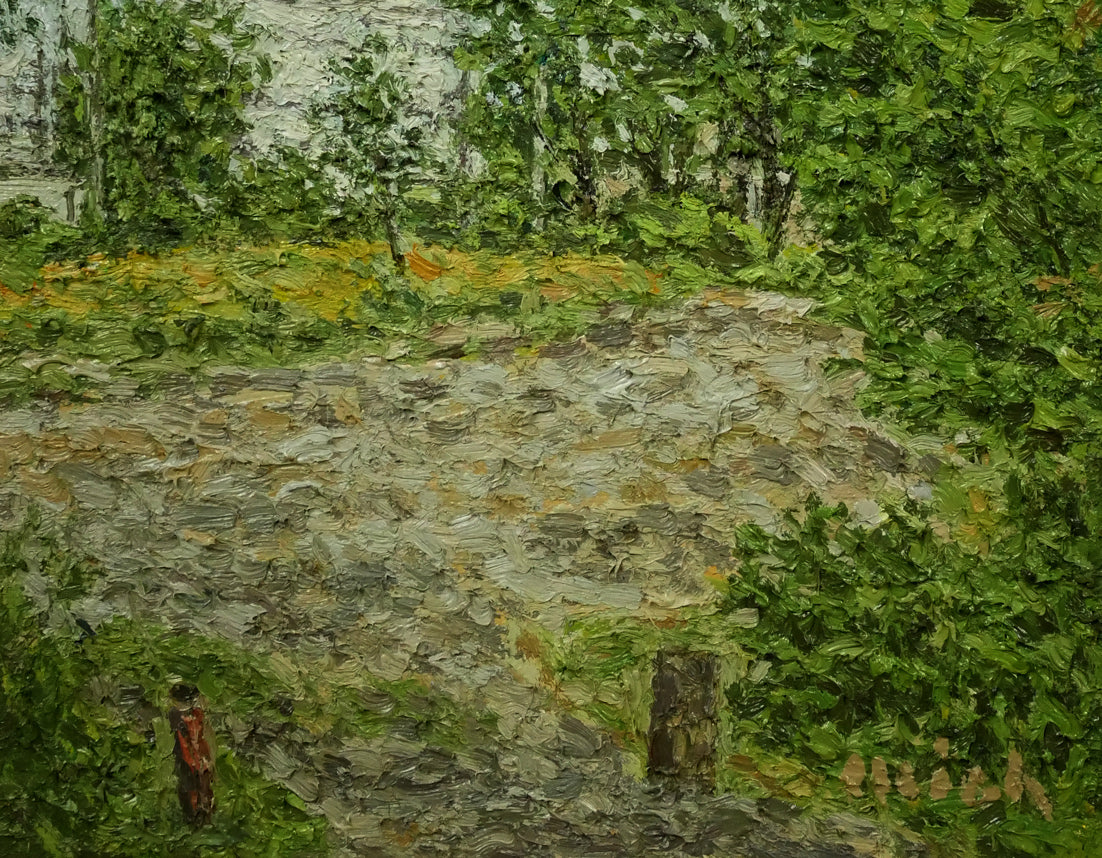 佐藤道雄「郭公なく頃（春光台公園・旭川）」油絵・SM 絵画買取・販売